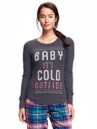 Old Navy Semi Fitted Waffle Knit Tee For Women - Carbon