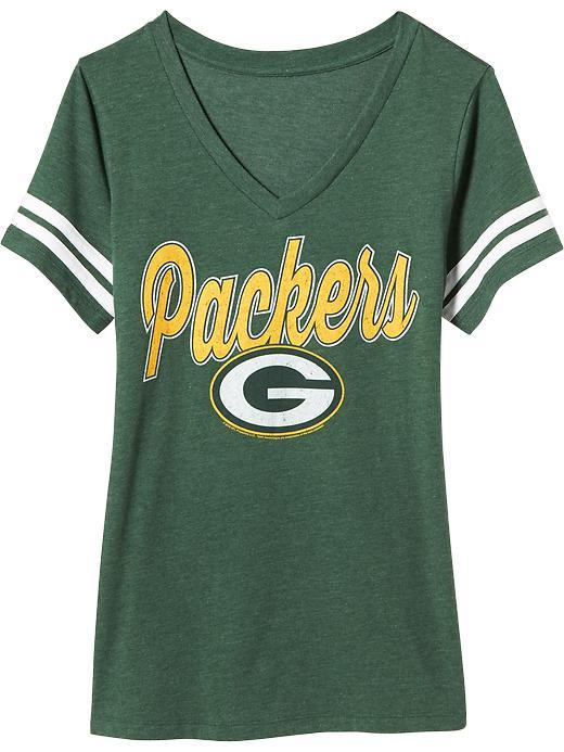 Old Navy Womens Nfl Sleeve Stripe Tee Size Xxl - Packers