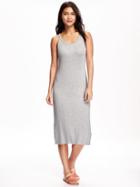 Old Navy Ribbed Midi Dress For Women - Heather Grey