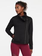 Old Navy Go Warm Sweater Knit Moto Jacket For Women - Blackjack