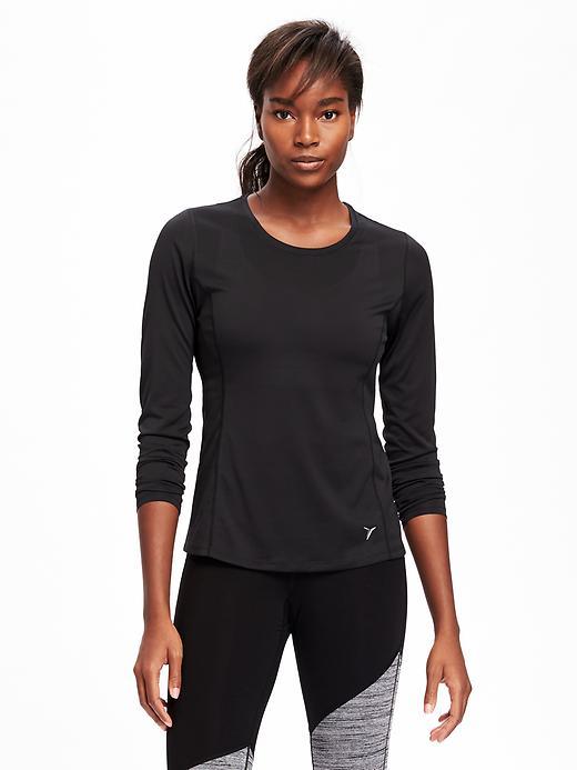 Old Navy Go Dry Cool Mesh Running Tee For Women - Black