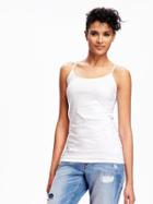 Old Navy Womens First-layer Fitted Cami Tunic For Women Bright White Size L