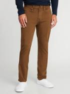 Old Navy Mens Slim Built-in Warm Five-pocket Twill Pants For Men Rye Brown Size 44w