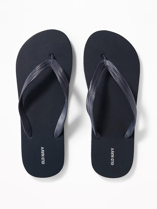 Old Navy Mens Classic Flip-flops For Men Dark Sea Blue Size 12/13