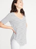 Luxe Curved-hem Tunic For Women