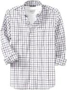Old Navy Mens Everyday Classic Regular Fit Shirts - Lilac Plaid