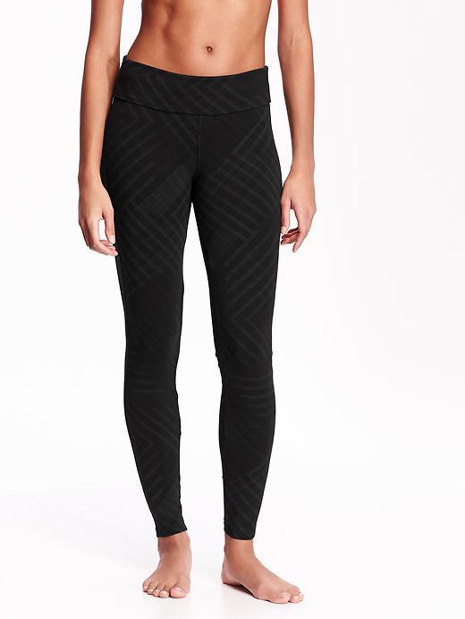 Old Navy Womens Yoga Leggings Size S - Black Grid