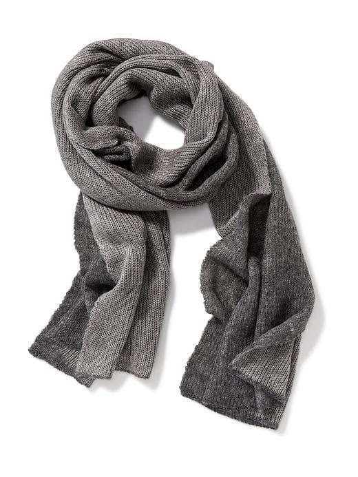 Old Navy Sweater Knit Scarf For Women - Heather Gray