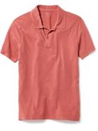 Old Navy Garment Dyed Jersey Polo For Men - Gooseberry Red