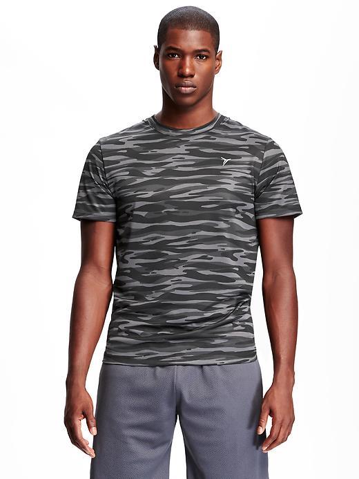 Old Navy Go Dry Graphic Tech Tee For Men - Black