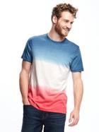 Old Navy Americana Dip Dye Tee For Men - All American Ombre