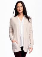 Old Navy Open Front Shaker Stitch Cardi For Women - Blush