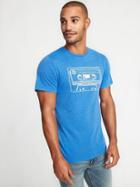 Old Navy Mens Graphic Soft-washed Tee For Men Cassette Tape Size S