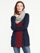 Old Navy Lightweight Rib Knit Infinity Scarf - Light Gray