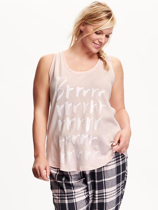 Old Navy Womens Plus Waffle Knit Tank Size 1x Plus - Dust Bunny Pink