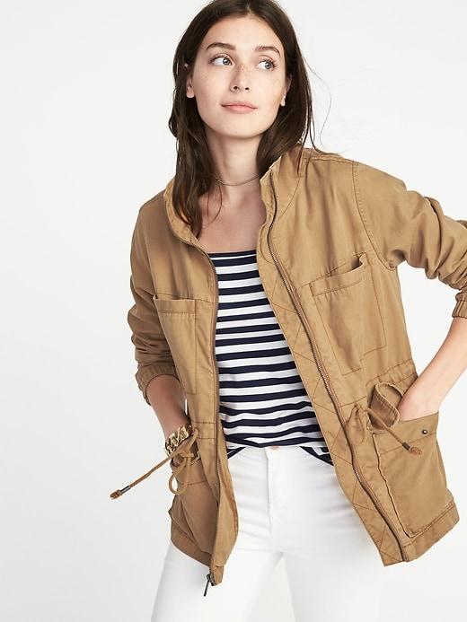 Old Navy Womens Twill Field Jacket For Women Coin Toss Size Xl LookMazing