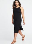 Old Navy Womens High-neck Plus-size Bodycon Midi Blackjack Size 3x