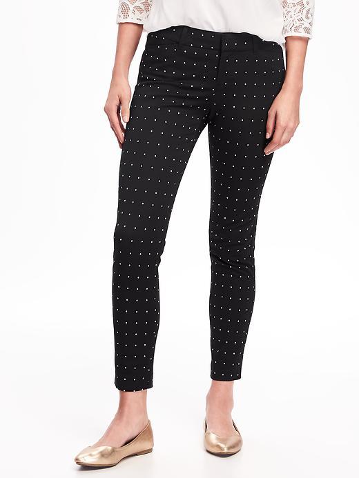 Old Navy Pixie Mid Rise Ankle Pants For Women - White Floral