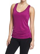 Old Navy Womens Active Ruched Tanks Size L Tall - Fuchsia Benefits Poly