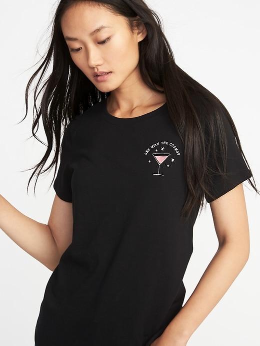 Old Navy Womens Graphic Everywear Tee For Women One With The Cosmos Size L