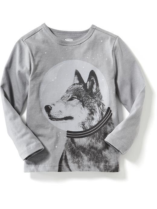 Old Navy Long Sleeve Graphic Tee - Rock Solid