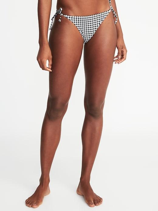 Old Navy Womens String-bikini Bottoms For Women Gingham Size Xl