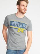 Old Navy Mens College Team Graphic Tee For Men University Of Michigan Size S