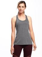 Old Navy Go Dry Ultra Light Racerback Tank For Women - Carbon