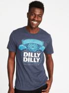 Old Navy Mens Bud Light Graphic Tee For Men Navy Heather Size M