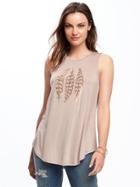 Old Navy Relaxed High Neck Tank For Women - Icelandic Mineral