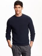 Old Navy Mens Ottoman Stitch Sweater Size S - In The Navy