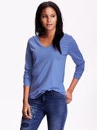 Old Navy Womens V Neck Tees Size L Tall - It Takes Blue