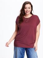 Old Navy Dolman Sleeve Plus - Dark Red