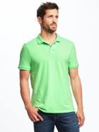 Old Navy Built In Flex Pro Polo For Men - Pucker Up Yellow