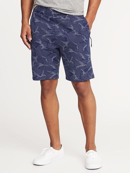 Old Navy Mens Go-dry Fleece Performance Shorts For Men Blue It Off Size L