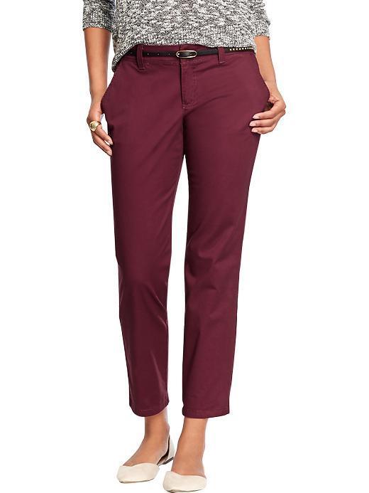Old Navy Womens Boyfriend Skinny Khakis 24 1/2&quot; - Go Pinot Go