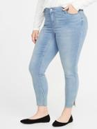 Old Navy Womens High-rise Built-in Warm Rockstar Super Skinny Plus-size Jeans Mission Blue Size 22