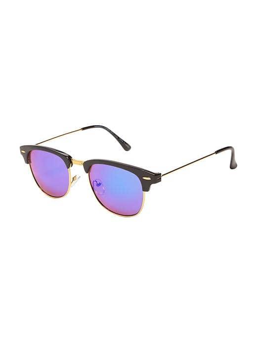 Old Navy Half Frame Sunglasses For Men - Black
