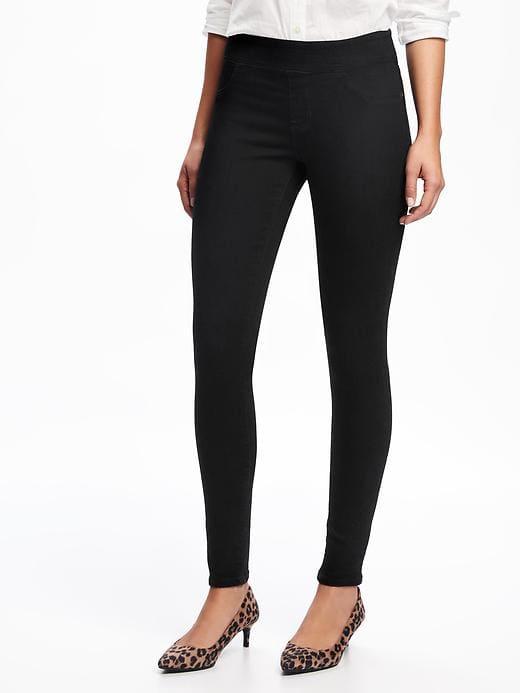 Old Navy Womens Mid-rise Black Rockstar Jeggings For Women Black Size 2
