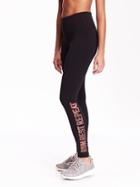 Old Navy Womens High Rise Compression Leggings Size M Tall - Lotus Lady Neon