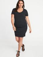 Old Navy Womens Plus-size Scoop-neck Bodycon Dress Black Size 4x