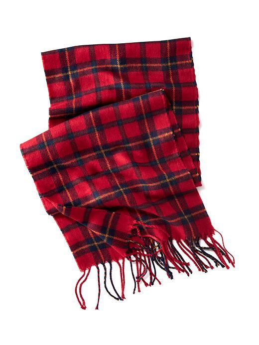 Old Navy Mens Plaid Scarf Size One Size - Red Plaid