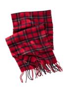 Old Navy Mens Plaid Scarf Size One Size - Red Plaid
