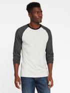 Old Navy Mens Soft-washed Color-block Tee For Men Antique White Heather Size Xxl