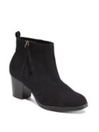 Old Navy Sueded Side Zip Boots For Women - Black