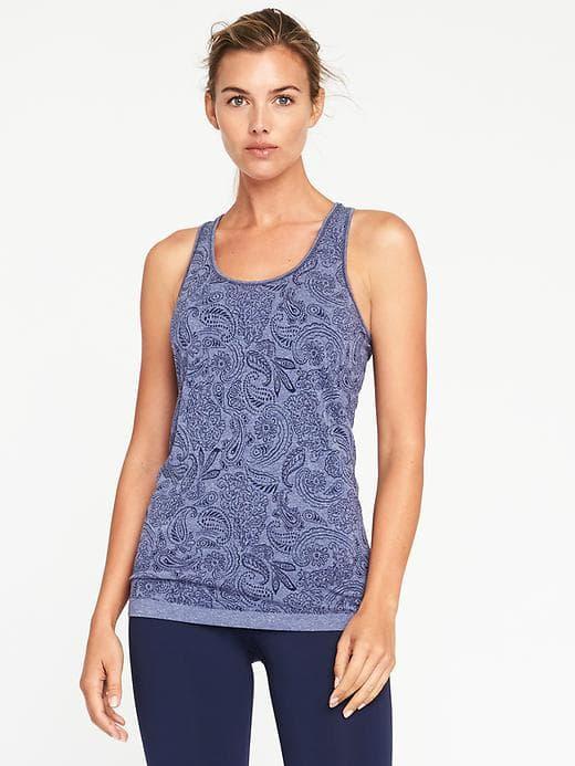 Old Navy Fitted Go Dry Seamless Tank For Women - Night Cruise