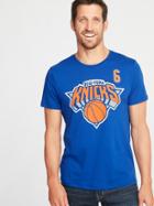 Old Navy Mens Nba Team-player Graphic Tee For Men New York Knicks Porzingis 6 Size S