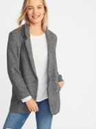 Soft-brushed Herringbone Coat For Women