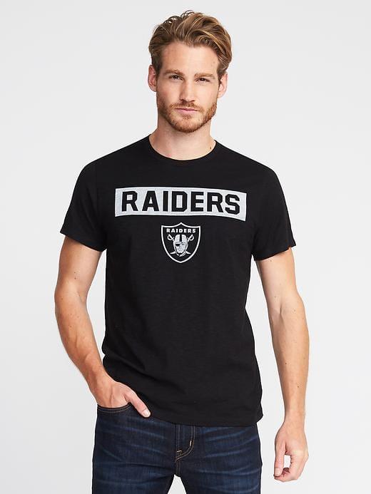 Old Navy Nfl Slub Knit Tee For Men - Raiders