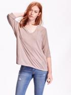 Old Navy Womens Dolman Sleeve Top Size L Tall - Icelandic Mineral